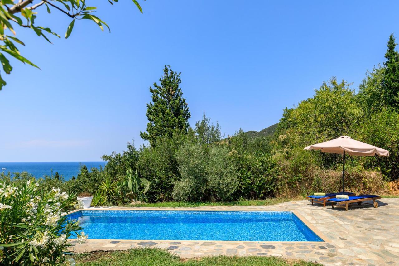 Villa Rodia With Swimming Pool On Skopelos Island Exterior foto